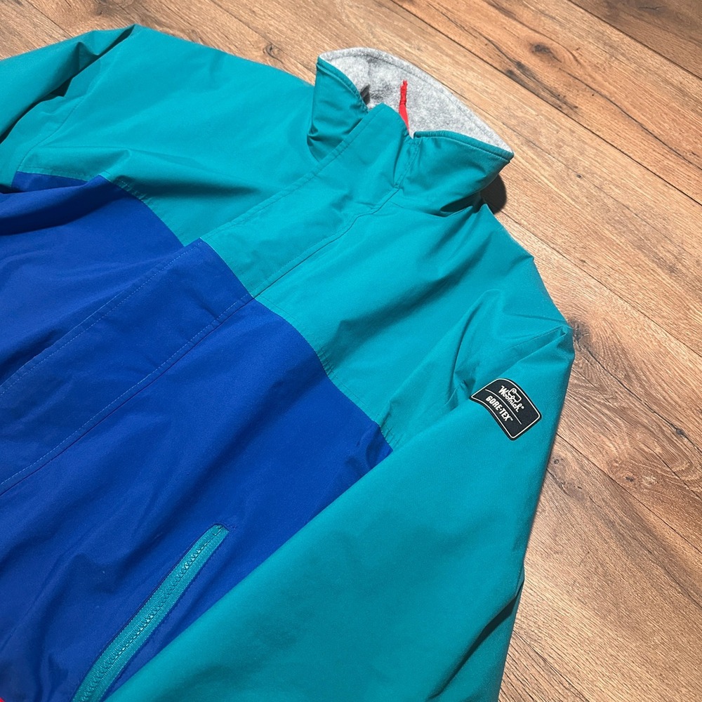 Vintage‎ Woolrich Teal Blue Gore-Tex Bomber Jacket Mens M